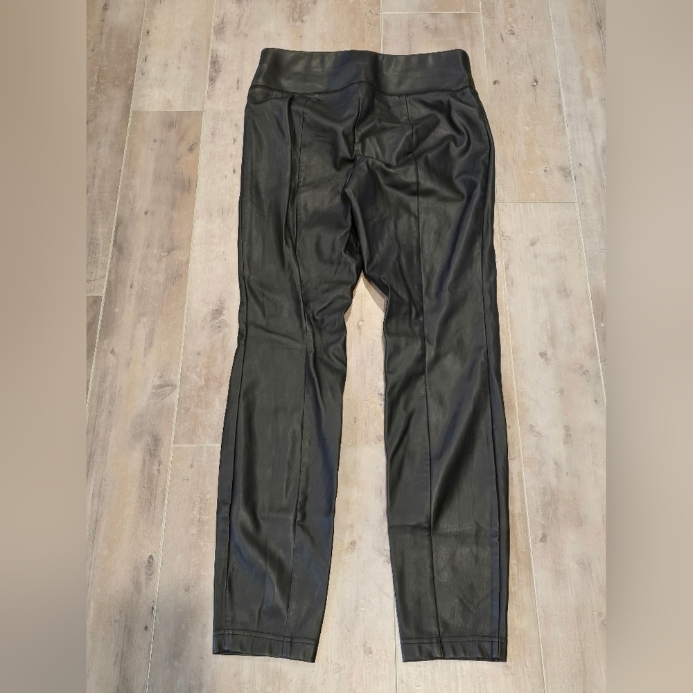 Black Studded Faux Leather Leggings - Picture 7 of 9